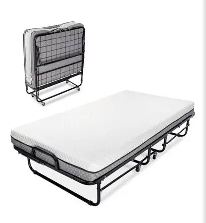 Milliard Deluxe Diplomat Folding Bed with Mattress for Adults, Twin Si
