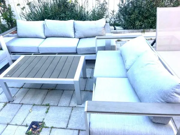 Modway Shore Aluminum Outdoor Patio Set