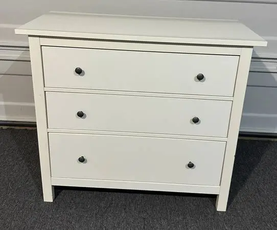IKEA HEMNES 3-Drawer white dresser