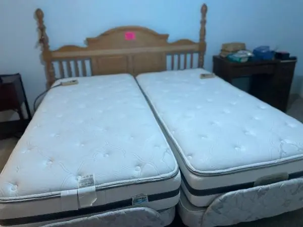 King sized bed with adjustable head and feet for each side