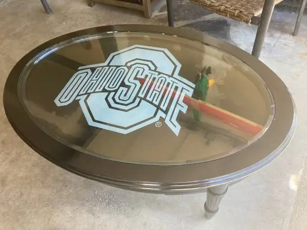 Ohio State buckeye coffee table