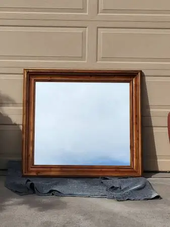 Rustic mexican pine mirror large