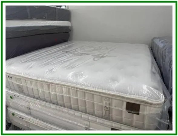 California King Koil Natural Collection Eurotop Mattress & Boxes Bed