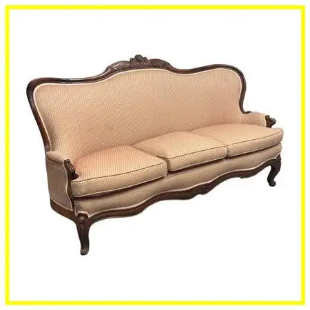 French Louis Xv Style Carved Wood Canapé Sofa