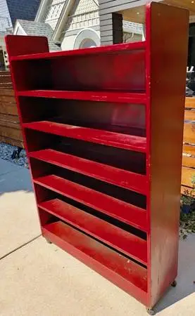 Solid Hardwood Bookshelf Bookcase Shelf Unit