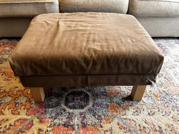 Ottoman with storage, some wear