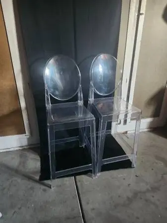 POLY GLASS ____CHAIRS___BARSTOOLS___UP TO 3OOLB