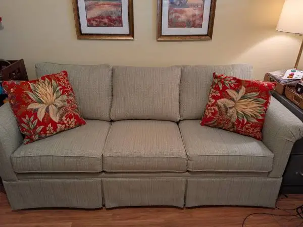 couch - like new (with inflatable mattress)