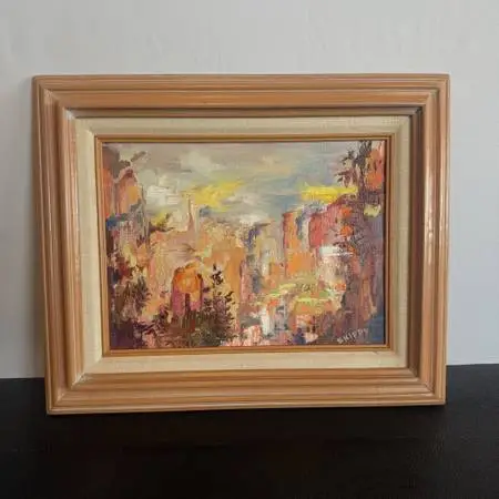 Original Framed Art By Skippy- 16.5X13.5H