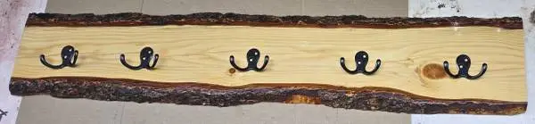 Pine Coat Racks & Key Chain Holder