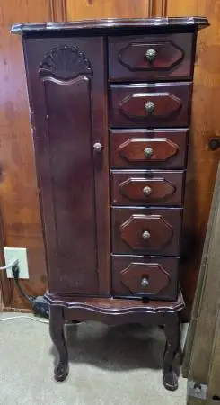 Cherry Wood Jewelry Box (Powell)