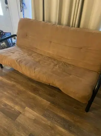 Futon Full size mattress with metal frame