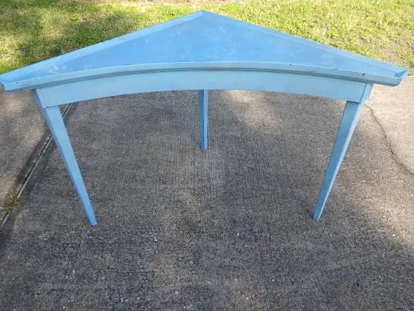 RARE VINTAGE WOOD CORNER TABLE / BOOMERANG TABLE
