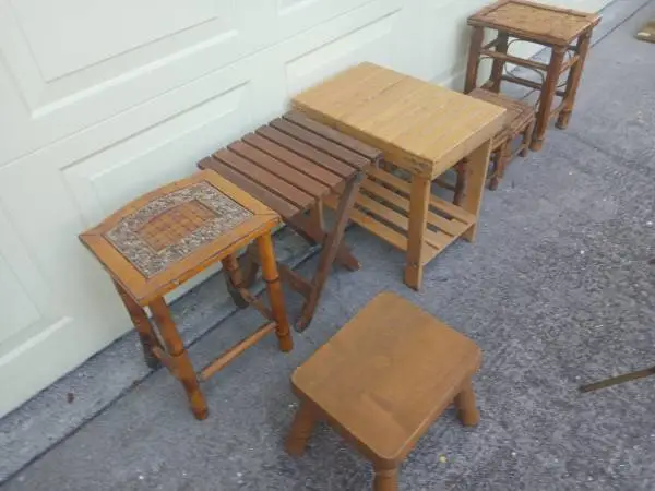 SMALL TABLES, PLANT STANDS, individually priced, see below