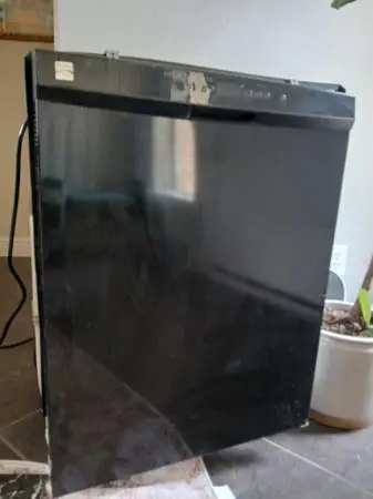 Black Kenmore dishwasher