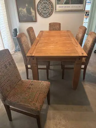 dining table and chairs set