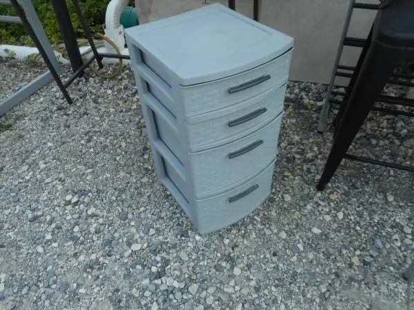 Resin 4 Drawer Short Cabinet