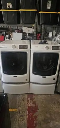 Maytag extra power front load stackable set with delivery included