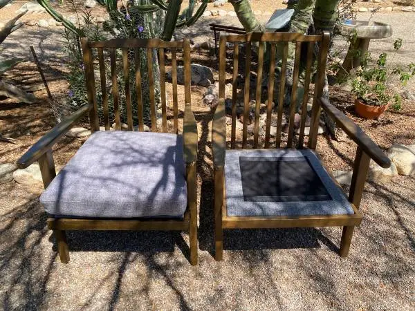 (2) ASHLEY FRAME ONLY CHAIRS