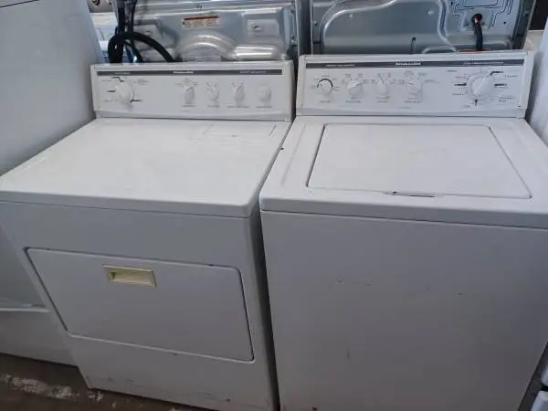 Kitchen Aid White Top Load Washer/Electric Dryer Set