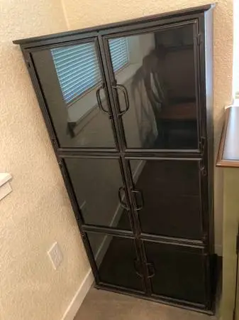 Pier 1 Imports Metal Shelving Cabinet