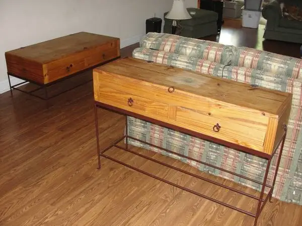 Pair of Lift Top Coffee & Sofa Tables by The Rustica Collection