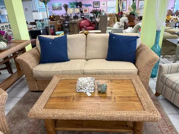 SALE Banana Leaf Living Room Set - Serena & Lily Style. Stunning