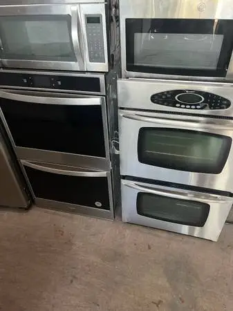 Stainless steel double wall oven