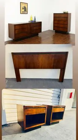 Mid century Bedroom set queen size