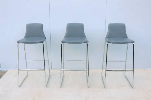 Modern Lievore Altherr Molina for Coalesse Montara 3 Gray Bar Stools