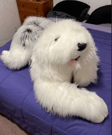 Costco 60 Old English Sheepdog REALISTIC Plush Stuffed Animal