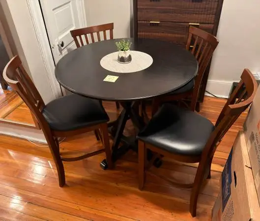 Free dining table with 4 chairs