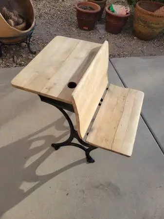 Antique school desk
