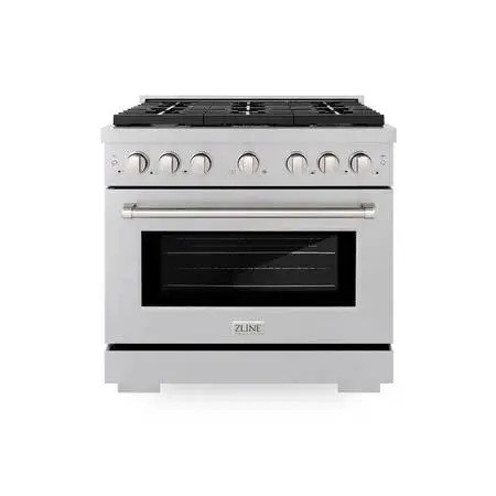 ZLINE 6 Burners Convection Oven Range 36-in Stainless Steel Warranty