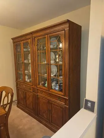 2 china cabinets ( actual china optional)