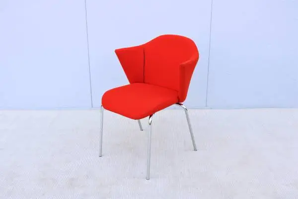 Contemporary Modern EOOS for Coalesse Capa Stackable Red Guest Chair