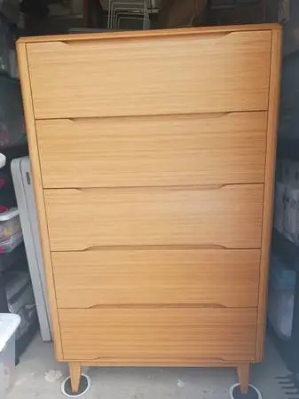 MOSO BAMBOO 5- Drawer tall dresser