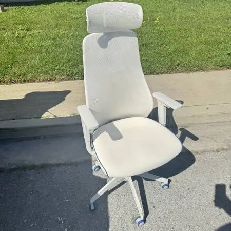 Free delivery desk gaming office home computer adjustable white chair