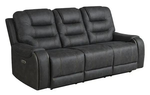 New reclining sofa with power recliners and power headrests - 2 colors