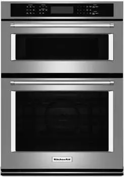 KitchenAid 30 Electric Wall Oven with a Microwave Stainless Steel
