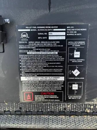 Wood pellet stove