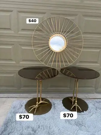 “Surreal ‘Bird Leg’ Side Tables