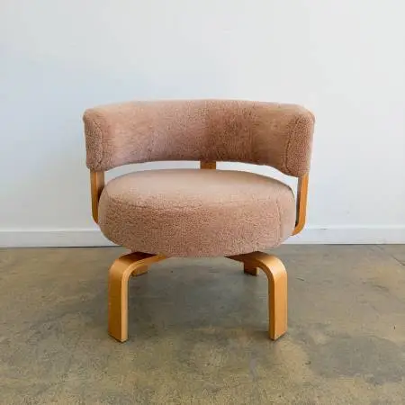Vintage Ikea Fridene Sheepskin Swivel Chair by Carina Bengs