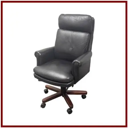 Bradington Young Leather Executive Swivel Office Chair. Estimate Price