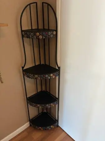 Nice Metal Indoor/ Outdoor Corner Shelf Unit
