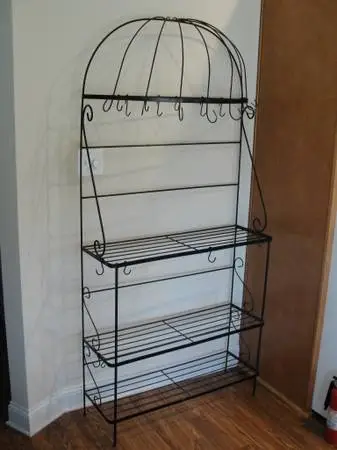 Metal Backers Rack w/Pot Hangers