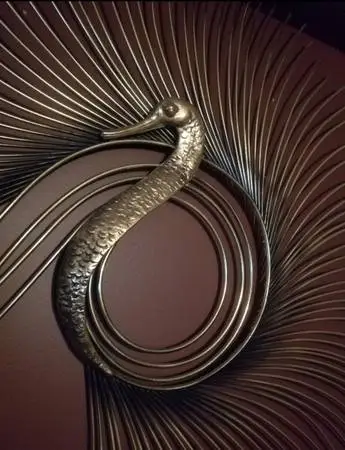 Stunning Mid Century Modern Curtis Jere Peacock Wall Sculpture