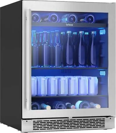 Zephyr Brisas 24 wine cooler beverage Refrigerator 112 cans 8 bottles