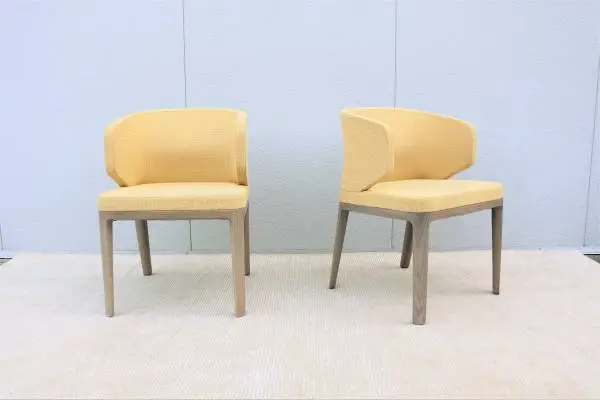 Contemporary Khodi Feiz for Geiger A Line Wing-Back Side Chairs a Pair