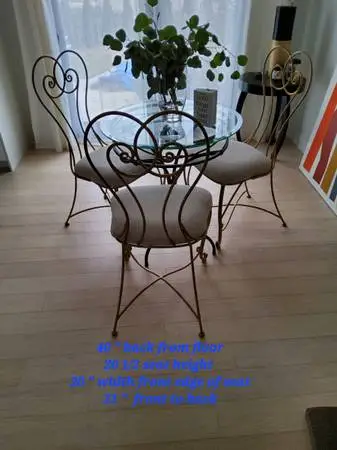 Dining Table Chairs Wrought Iron ( Kevsell )